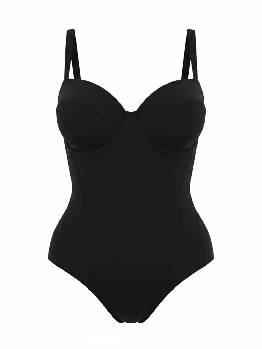 NWT TA3 Lushy one piece swimsuit black medium short d/dd